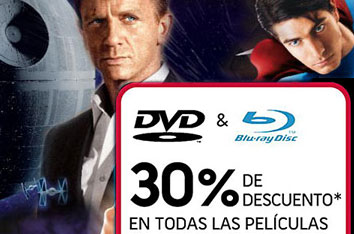 Rebajas en Fnac - 30% de descuento en pel&iacute;culas y series en DVD y Blu-ray