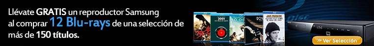 Reproductor Blu-ray de Samsung de regalo por la compra de 12 Pel&iacute;culas